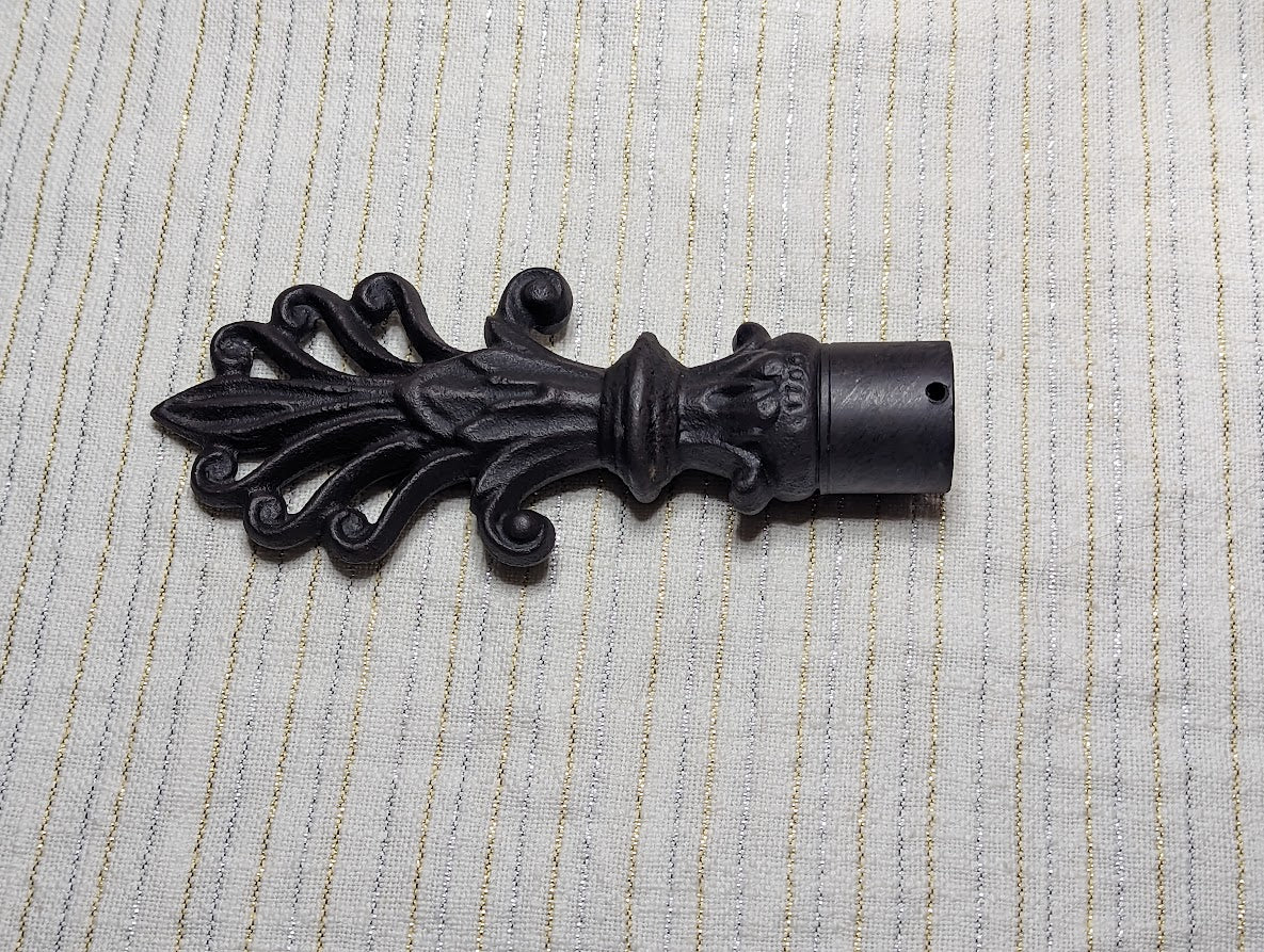 Finials Handcrafted French Design finials, Cast Iron spear finials, Antiqued finials, Handcrafted finials,