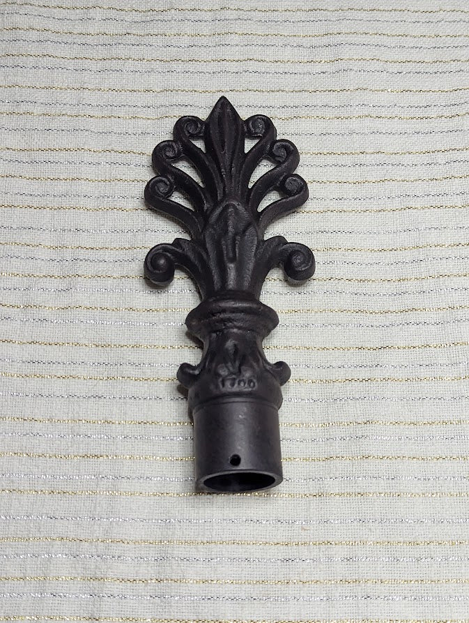 Finials Handcrafted French Design finials, Cast Iron spear finials, Antiqued finials, Handcrafted finials,